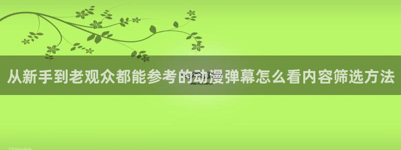 漫蛙里：从新手到老观众都能参考的动漫弹幕怎么看内容筛选方法配图